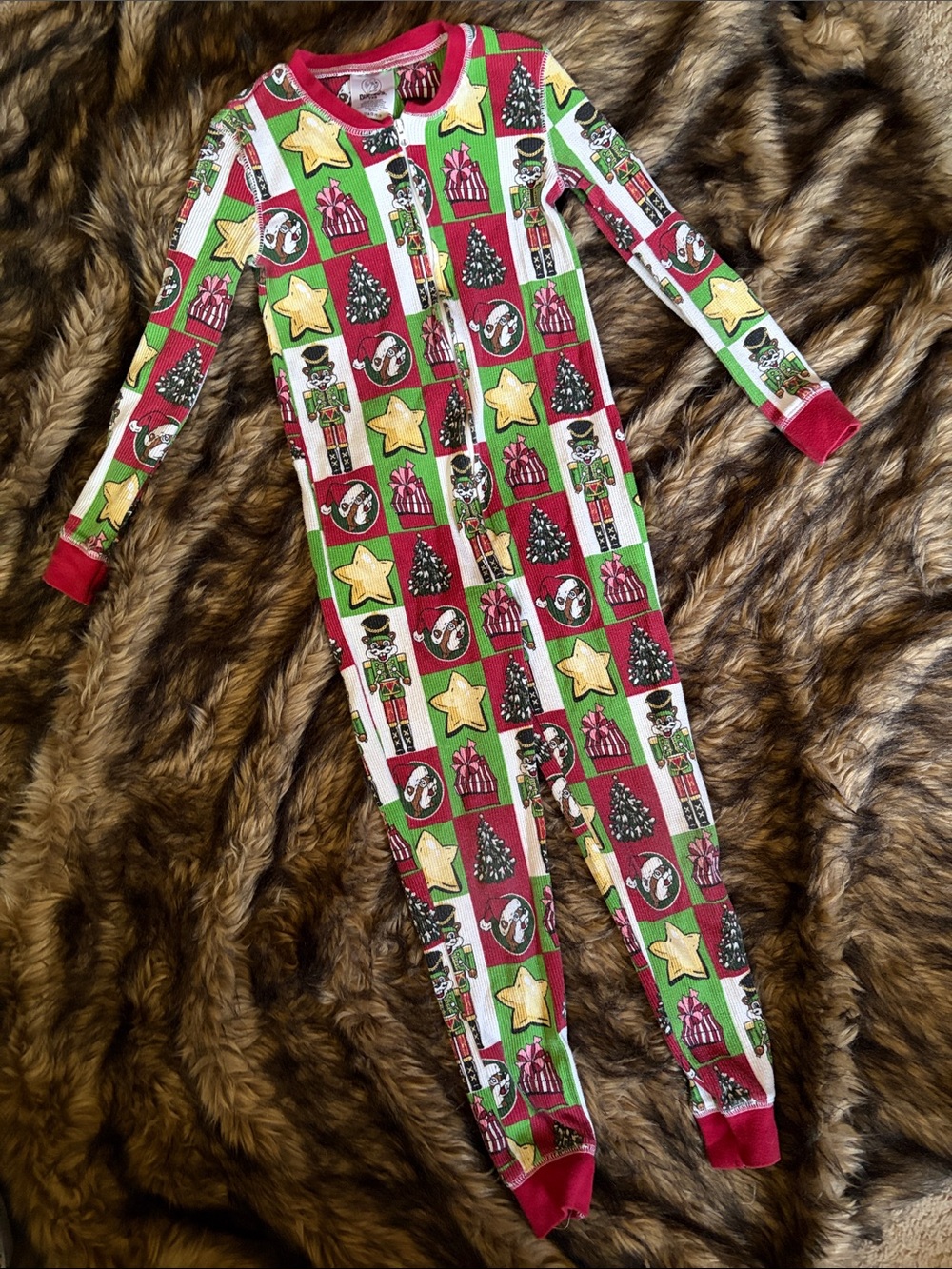 Buc-ee's Christmas Nutcracker Jumpsuit Pajama Youth YXS Holiday Classic